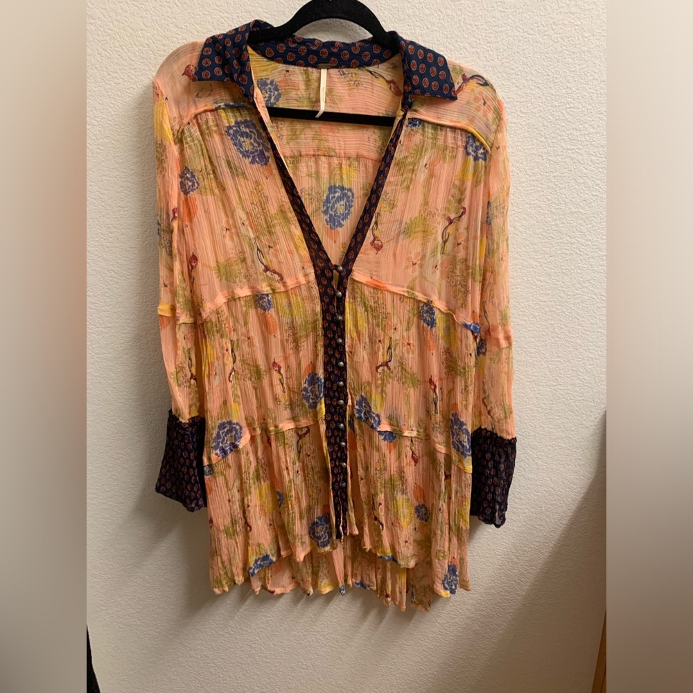 Free People Sheer Blouse